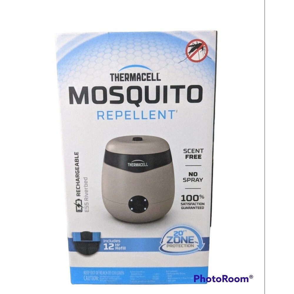 New Thermacell Rechargeable Mosquito Repellent with 20’ Protection Zone